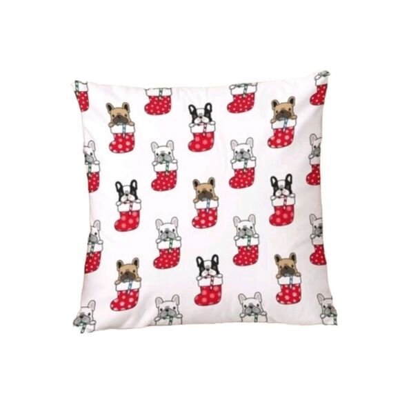 Other - French Bulldog Christmas Pillow Cover